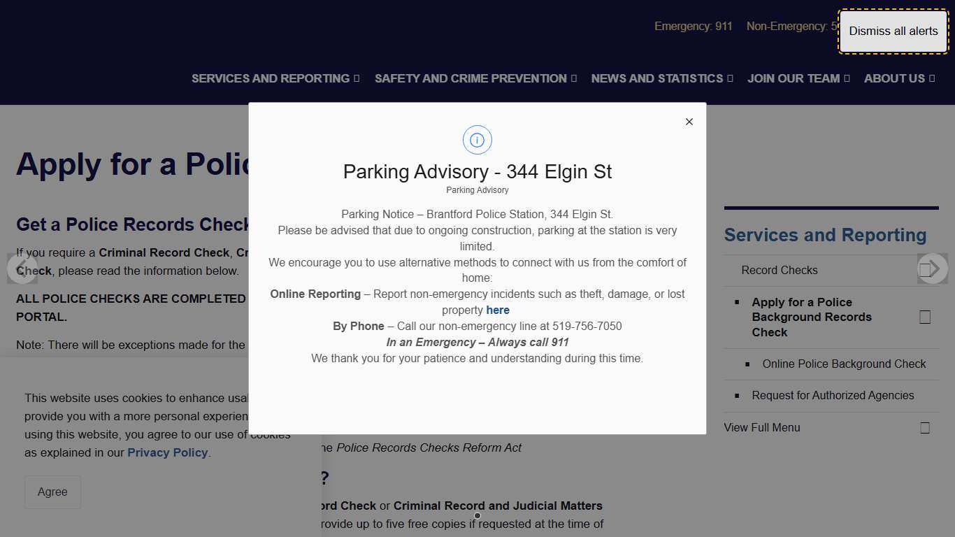 Apply for a Police Background Records Check Brantford Police Service